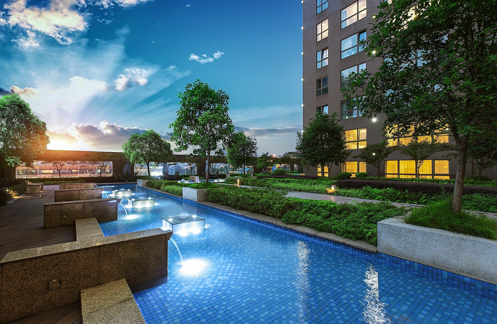 Oakwood Residence Funder Chengdu Esterno foto